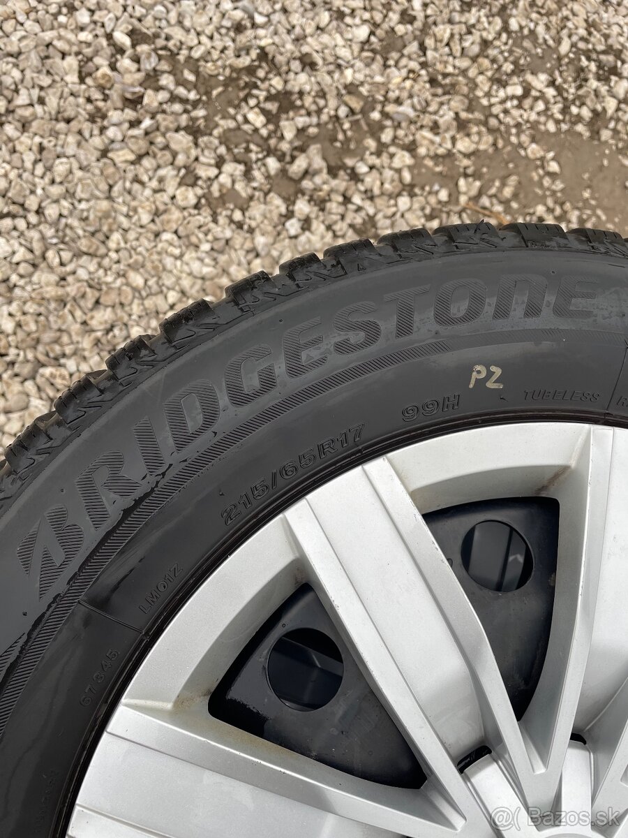 W- Škoda Bridgestone R 17 plechové disky - 4
