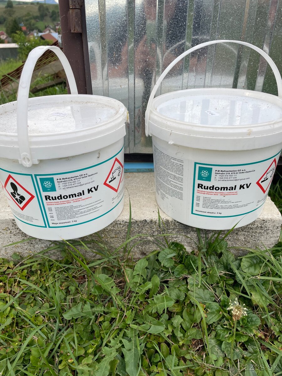 Miska na kondenz ZOP, šamotový tmel Rudomal - 4