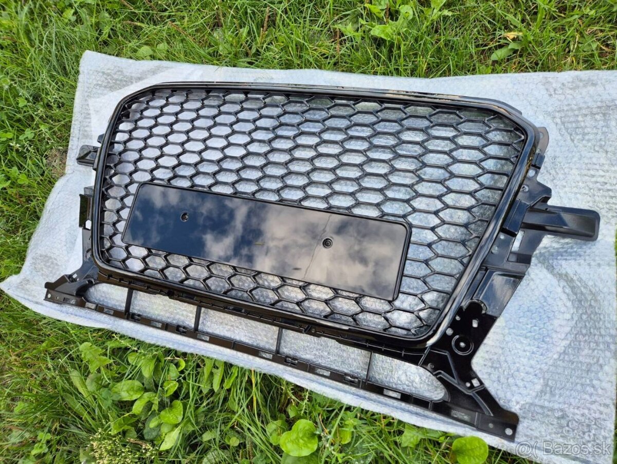 AUDI Q5 8R FACELIFT predná maska / HONEYCOMB / ČIERNA - 4