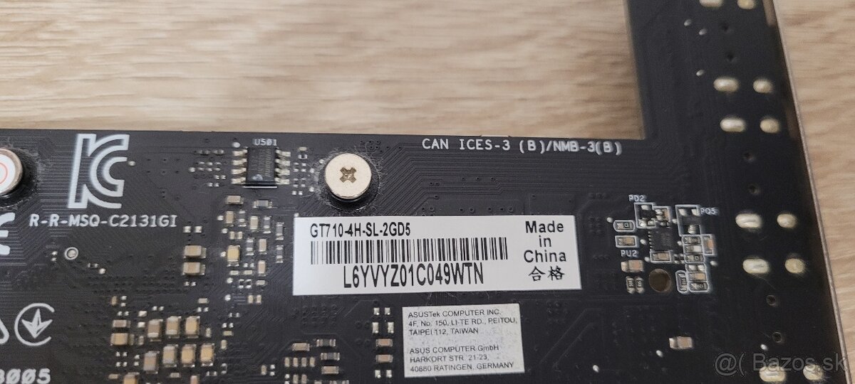 Predám grafiku nVidia ASUS GT710 2GB GDDR5 - 4