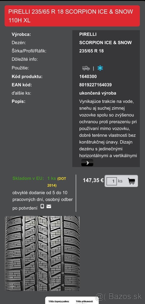 Pirelli 235 65 r18 - 4