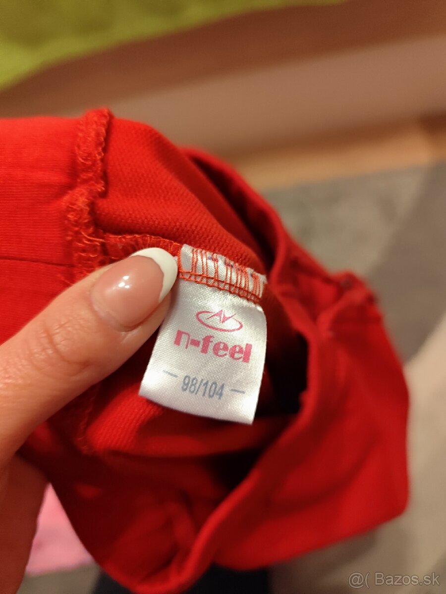 Dievčenské tepláky/ ružové červené - 4