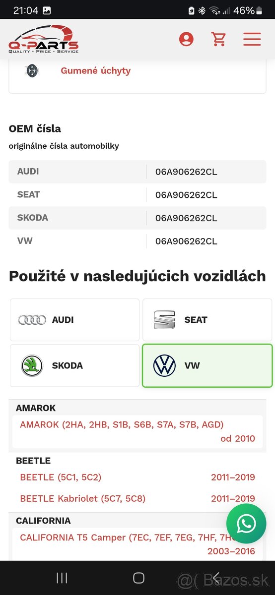 Lambda sonda zadná - VW, Seat, ŠKODA, Audi - 4