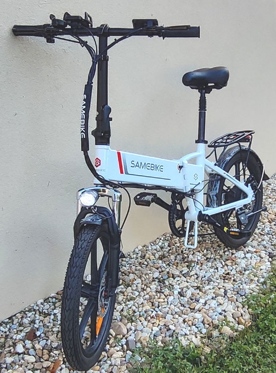 Skladací elektrický bicykel 250W 48V 20 kolesá - 4
