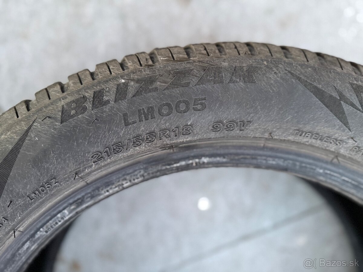 Bridgestone Blizzak LM005 215/55/R18 DOT 2022 super vzorka - 4