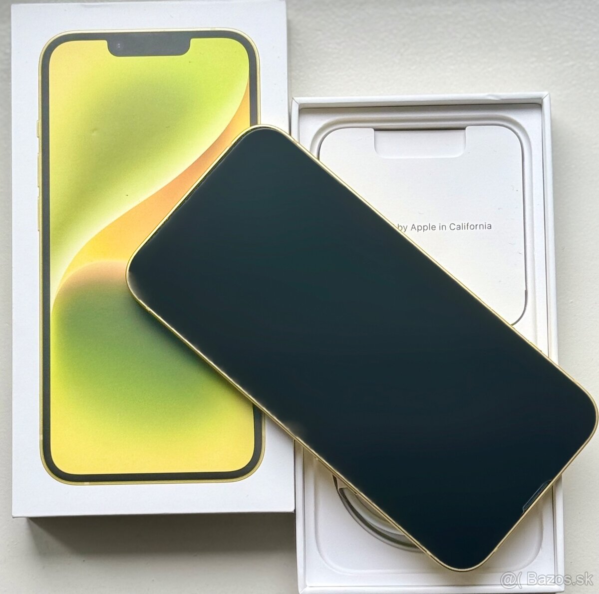 iPhone 14 Yellow BATERIE 100% TOP - 4