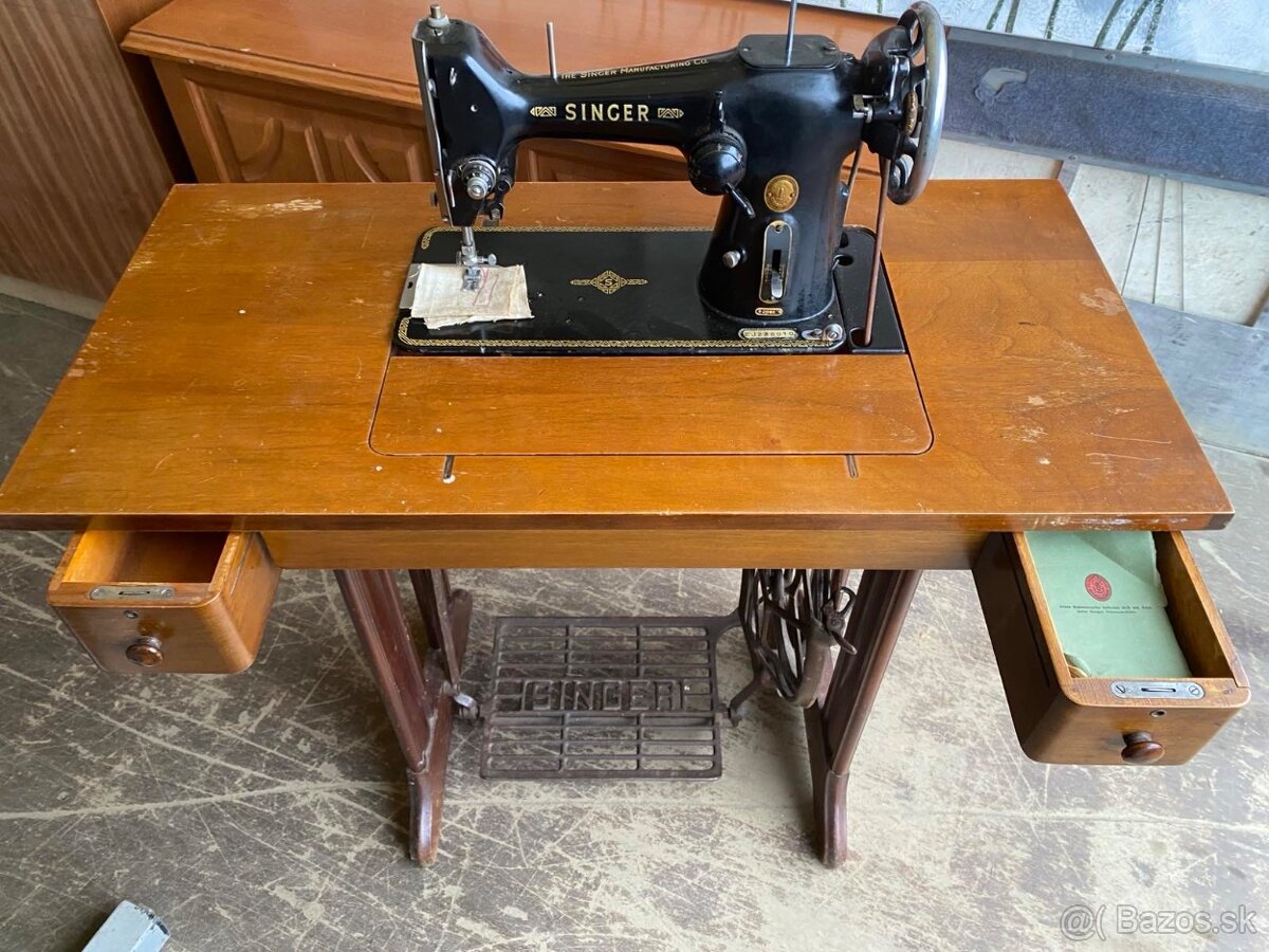 Singer starožitny šijací stroj - 4