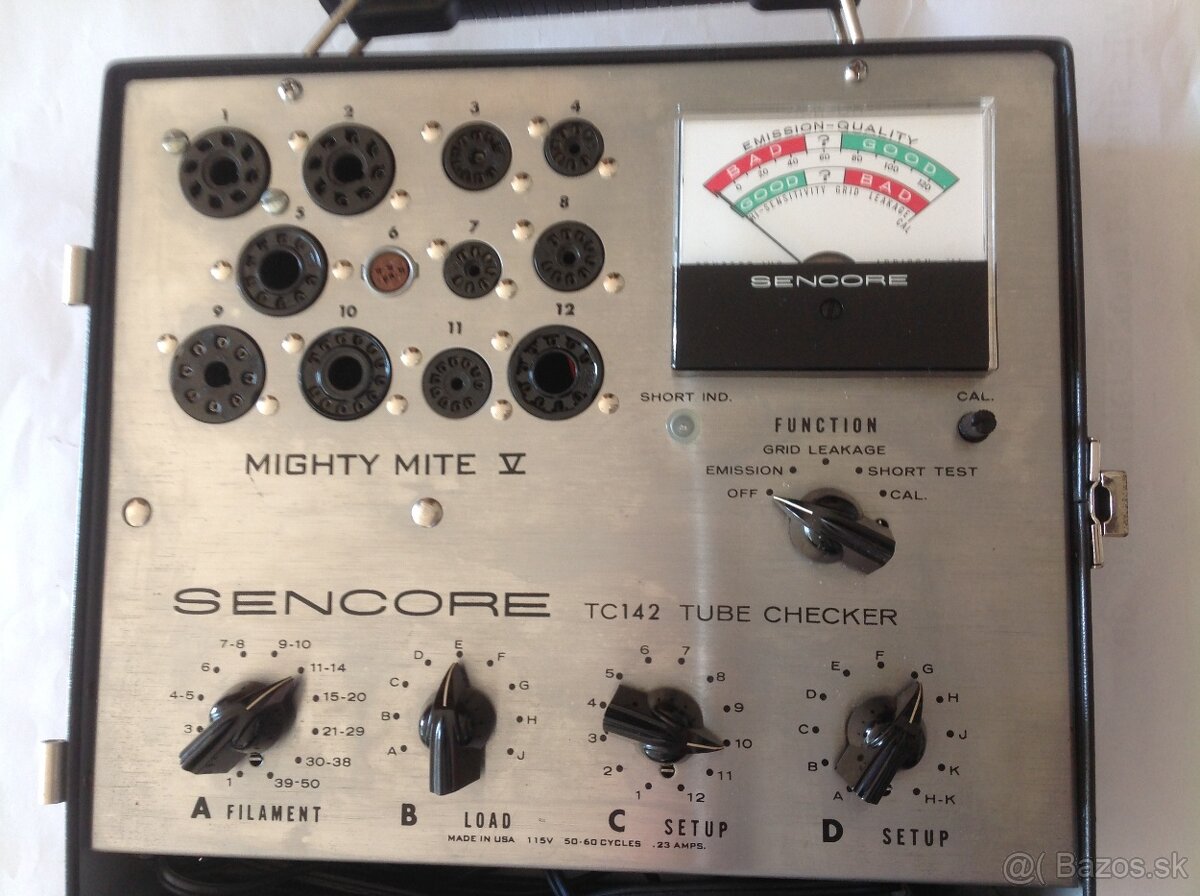 MERAC ELEKTRONIEK " TC 142 SENCORE TUBE CHECKER " - 4