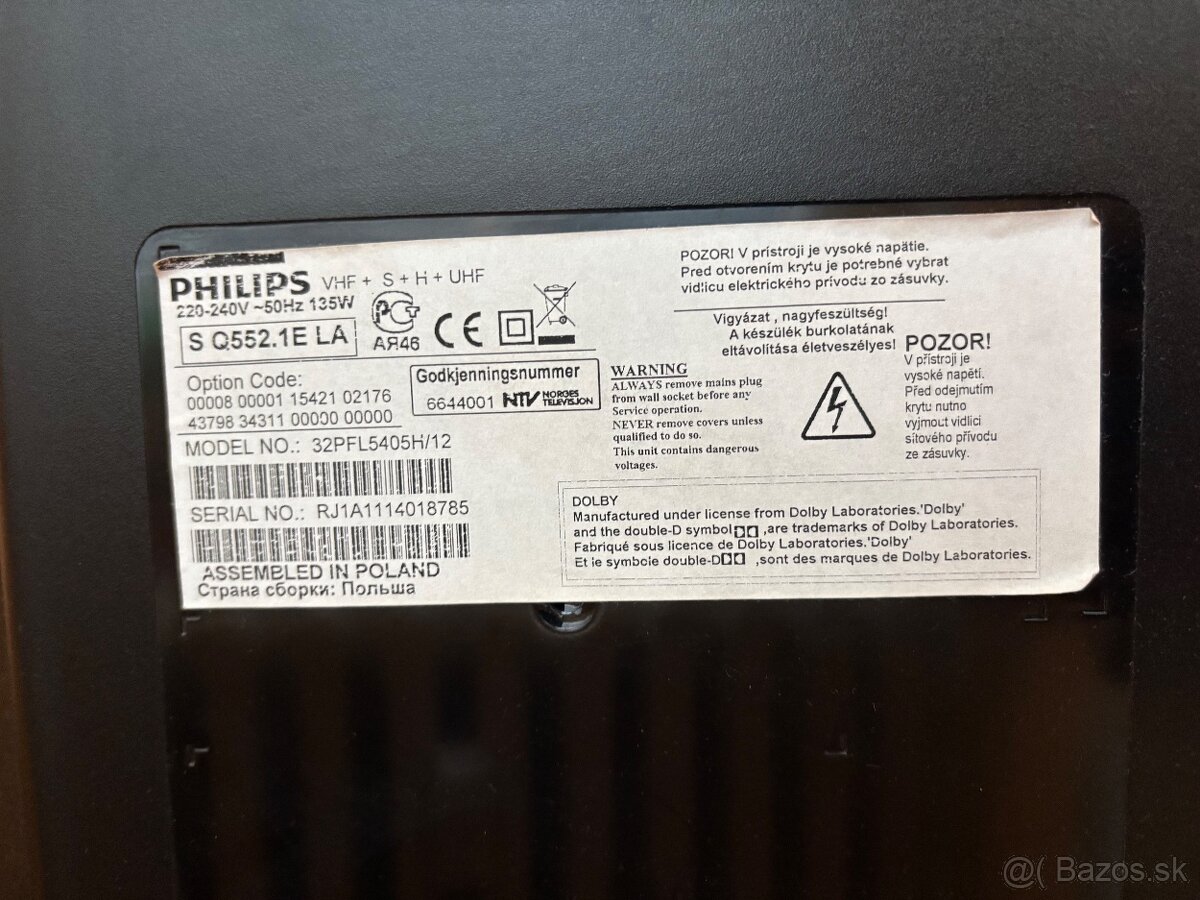 Predám 32” LCD televízor TV Philips 32PFL5405H/12 - 4