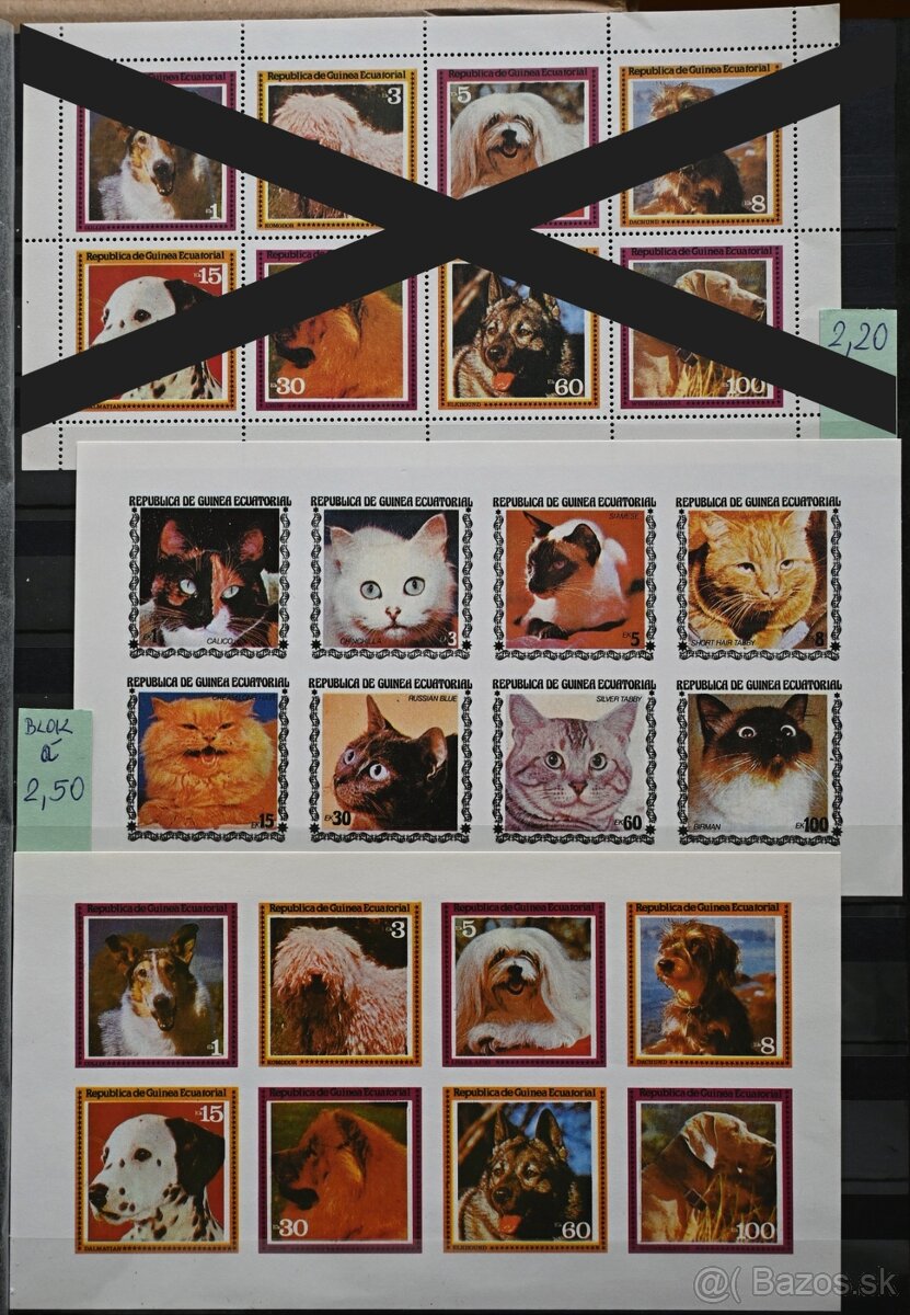 Známky - fauna - psy a mačky - 4