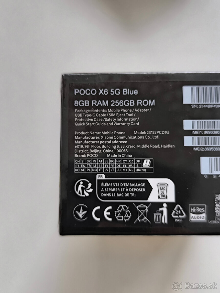 Nový Poco X6 5G 8/256GB blue - 4