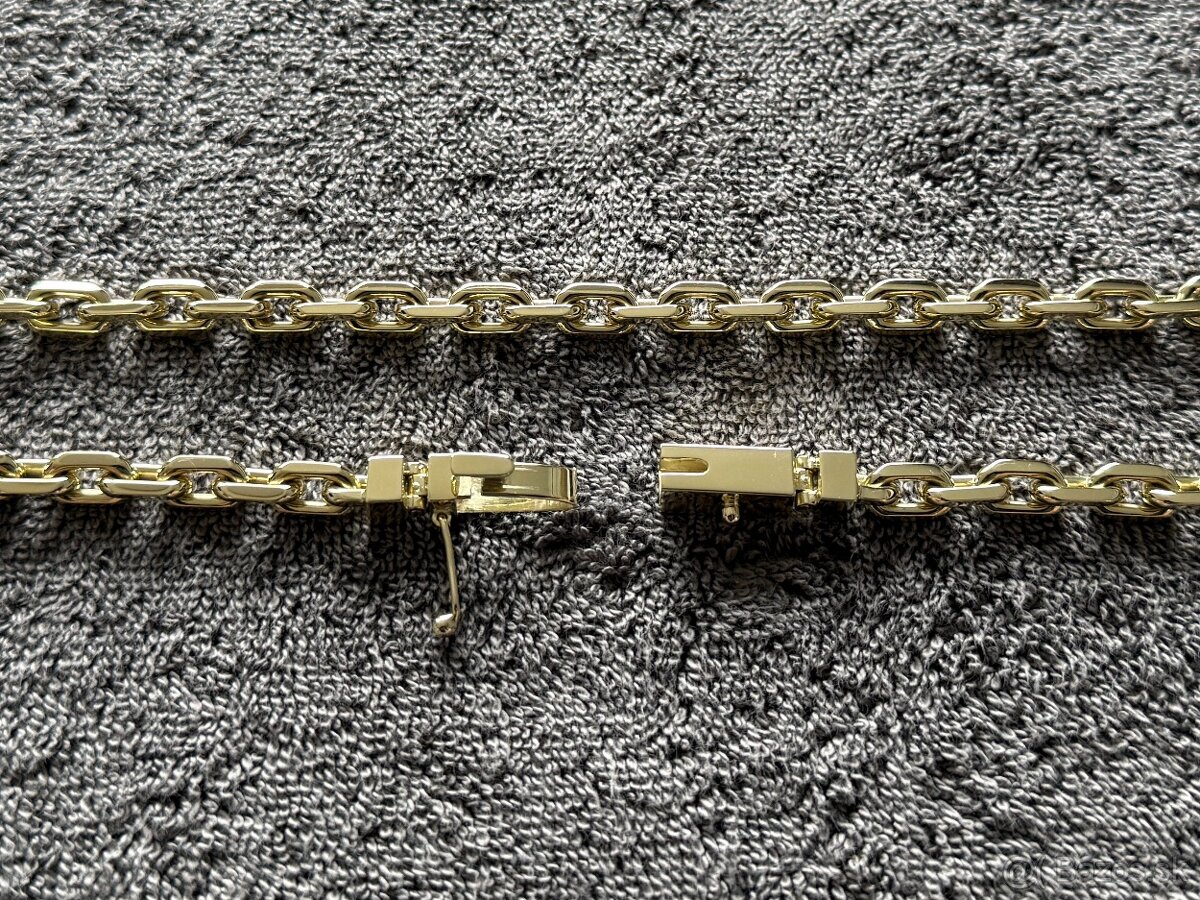 Zlata retiazka anker pilka 14k 585/1000 167g - 4