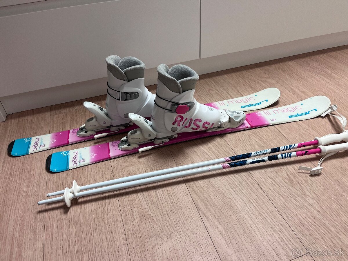 Dievcenske lyze / lyziarky / palicky - 4