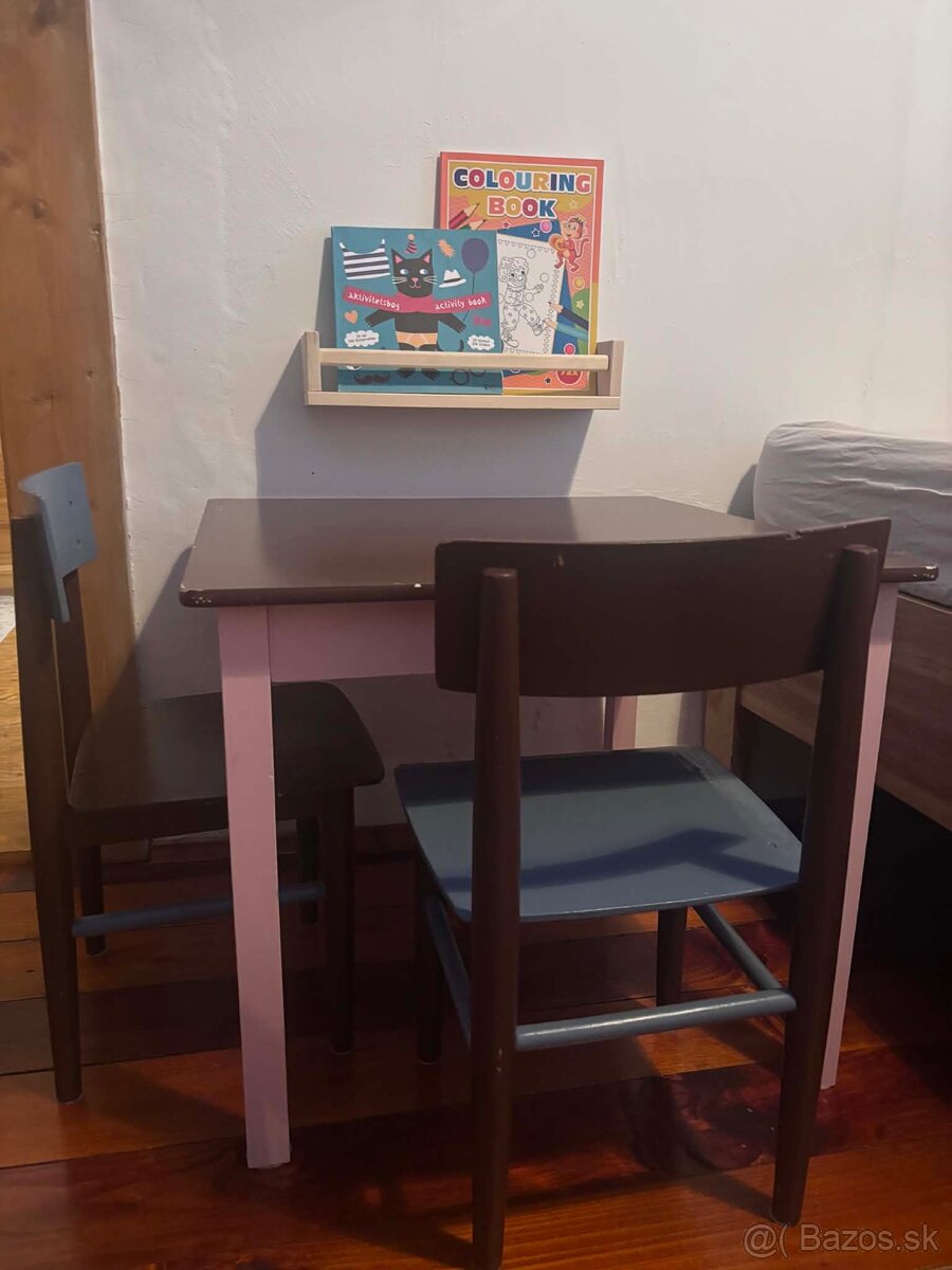 Detský set stôl s dvomi stoličkami - 4