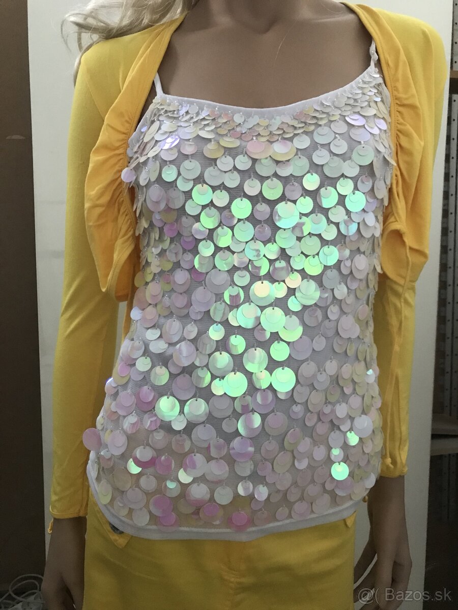 Oblečenie top + sukňa + bolerko - 4