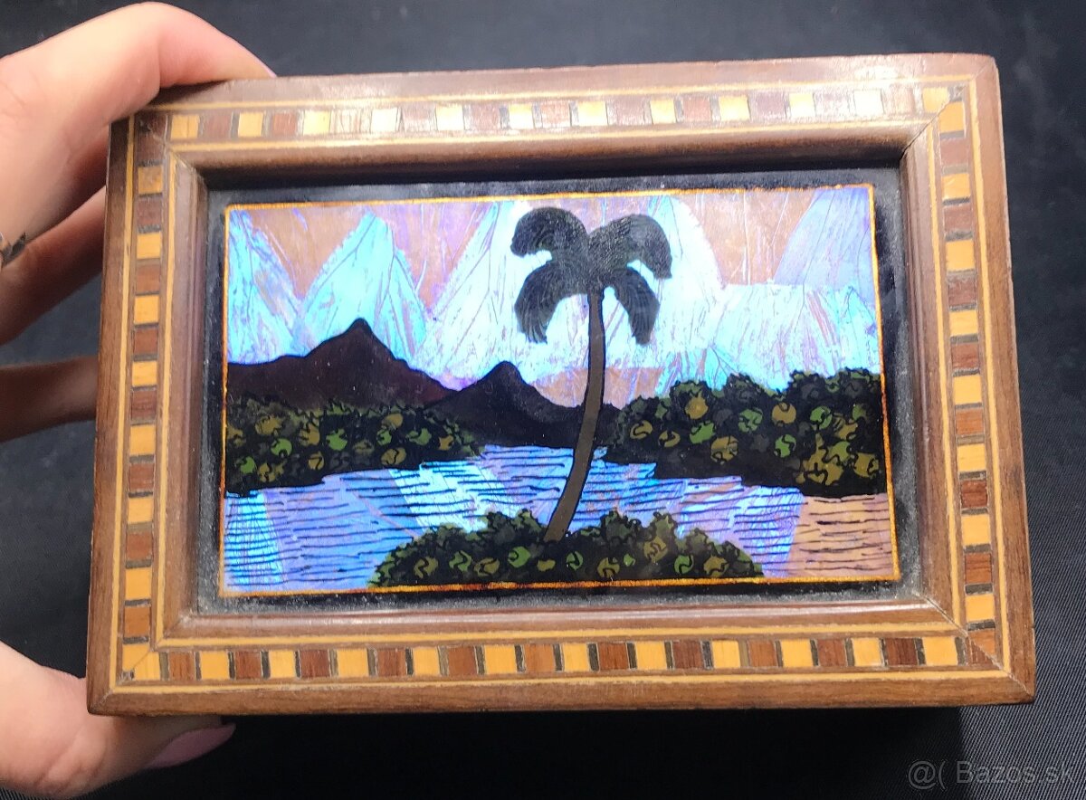 Brazília, dóza z dreva a perlete - 4