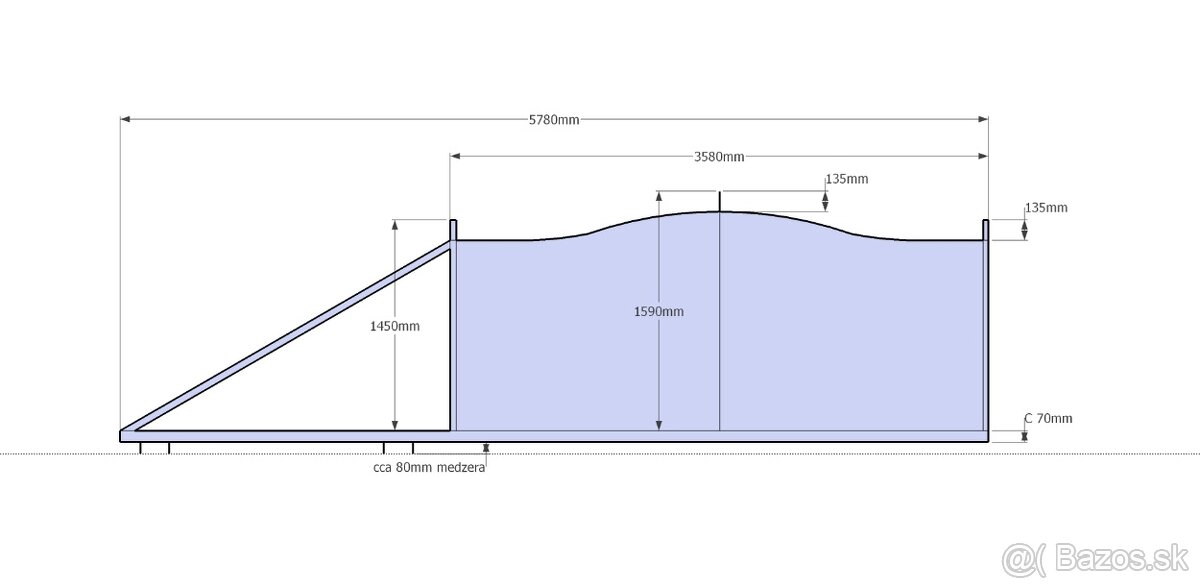 Predám nepoužívanú samonosnú bránu.Super cena - 4