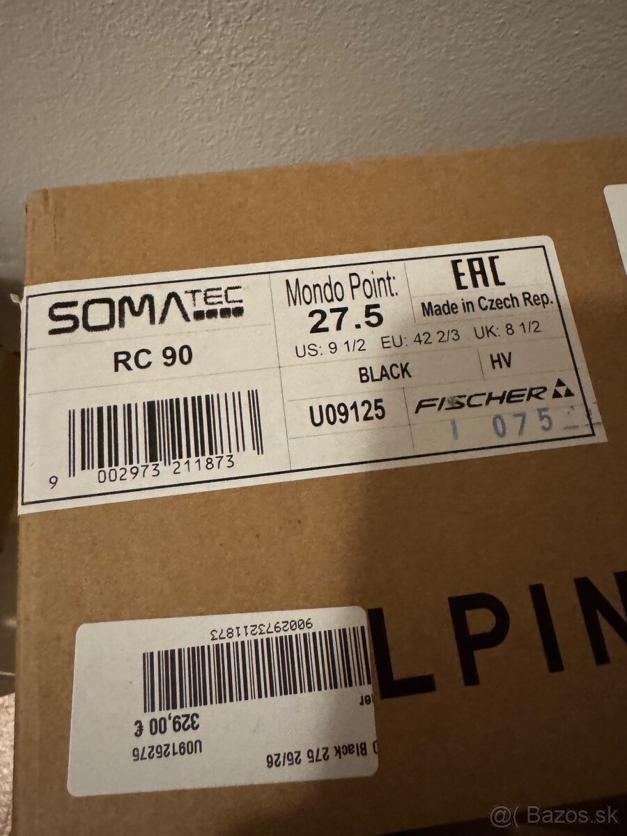 Nové lyžiarky Fischer RC90 black, 275mm - 4