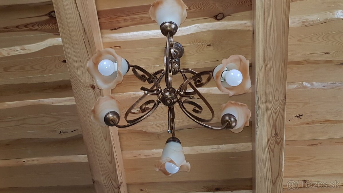 Predam rustikalny luster a lampa - 4