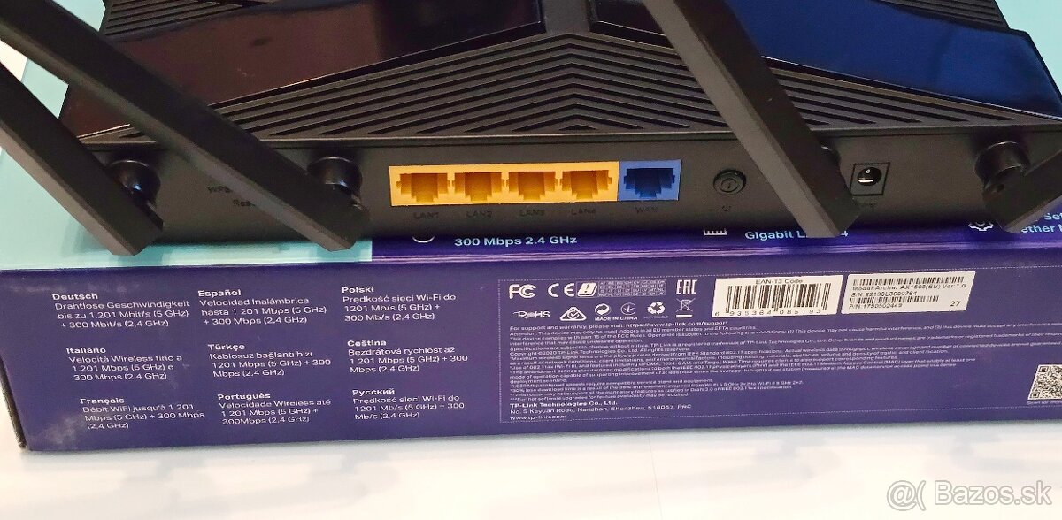 TP-Link Archer AX1800 Wi-Fi 6 router Dual band 2,4GHz + 5GHz - 4