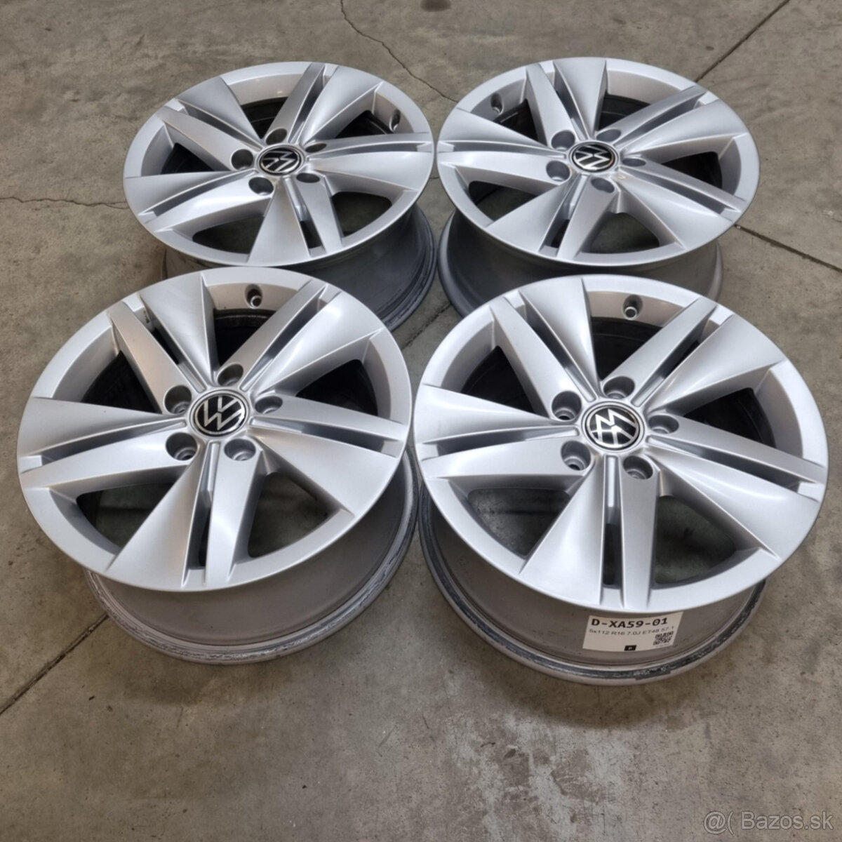 Hliníkové Volkswagen disky 5x112 R16 7J ET48 - 4
