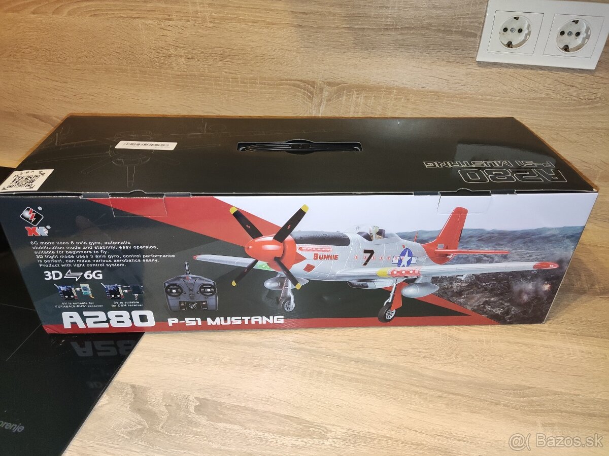 RC Lietadlo XK A280 P-51 Mustang 3D/6D RTF - 4
