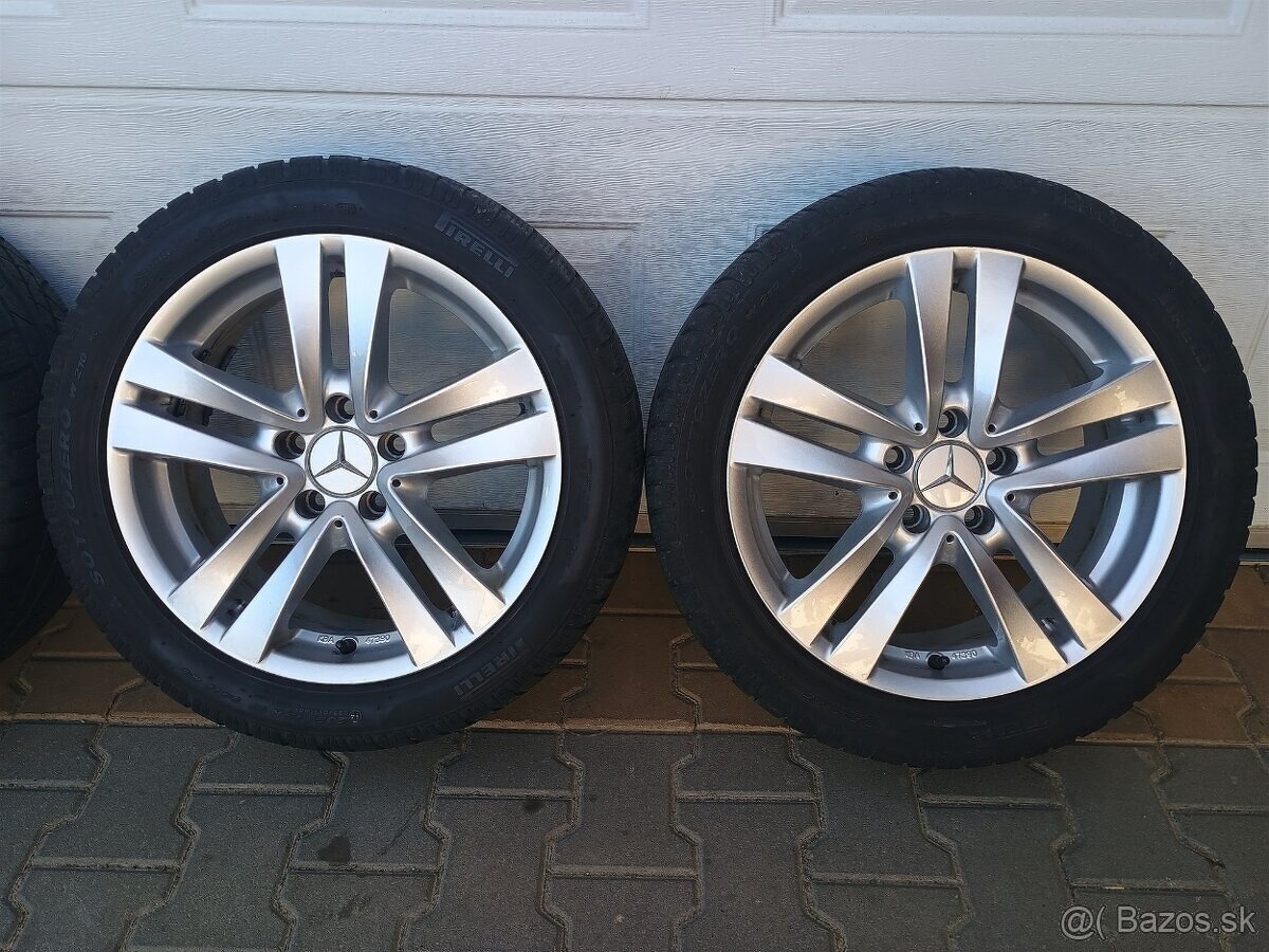 ALU disky Mercedes 5x112 R17 + zinmé pneu Pirelli - 4