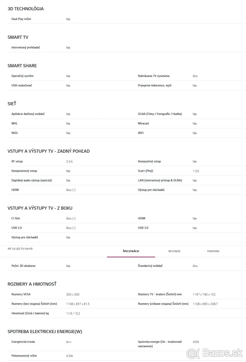 Televízor LG 49LF510V - 4