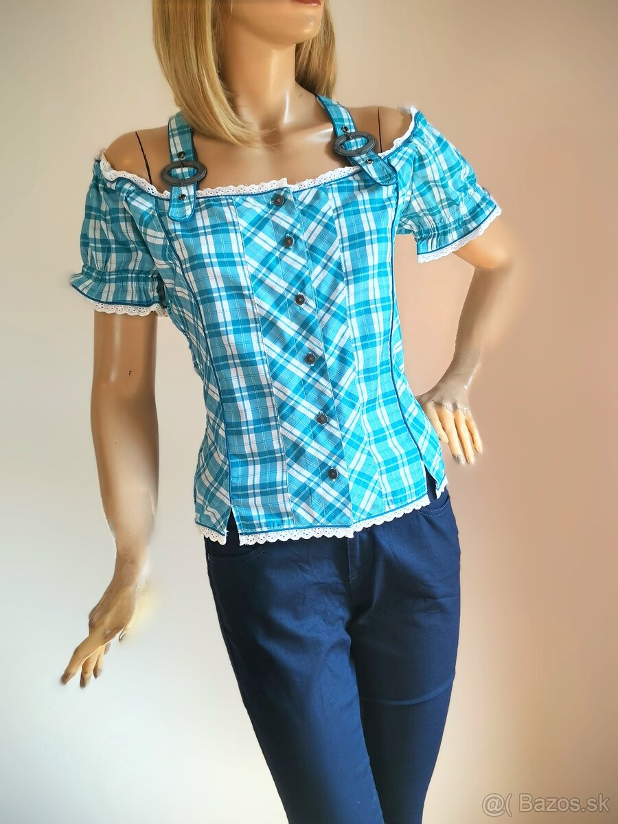 KROJ - Modrá blúzka 2./veľkosť 44 - 4