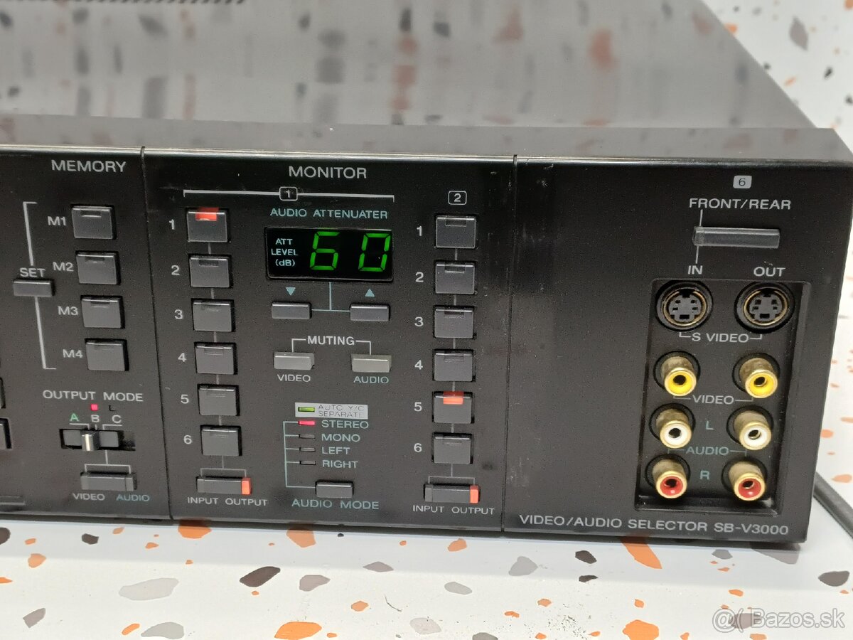 Sony SB-V3000 》prémiový programovateľný video/audio selektor - 4