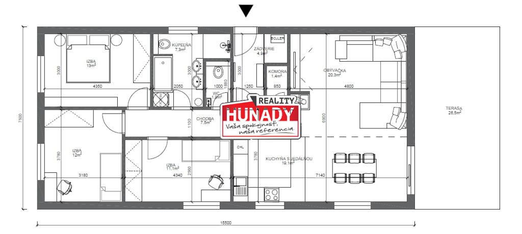(636 m²) MUROVANÝ RD NA KĽÚČ - 4