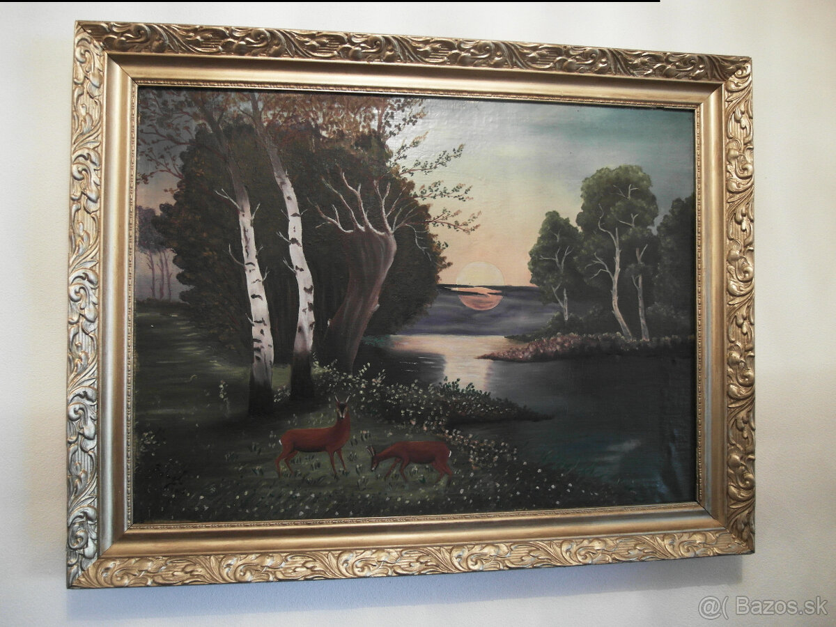 Starý obraz Srnky - 4