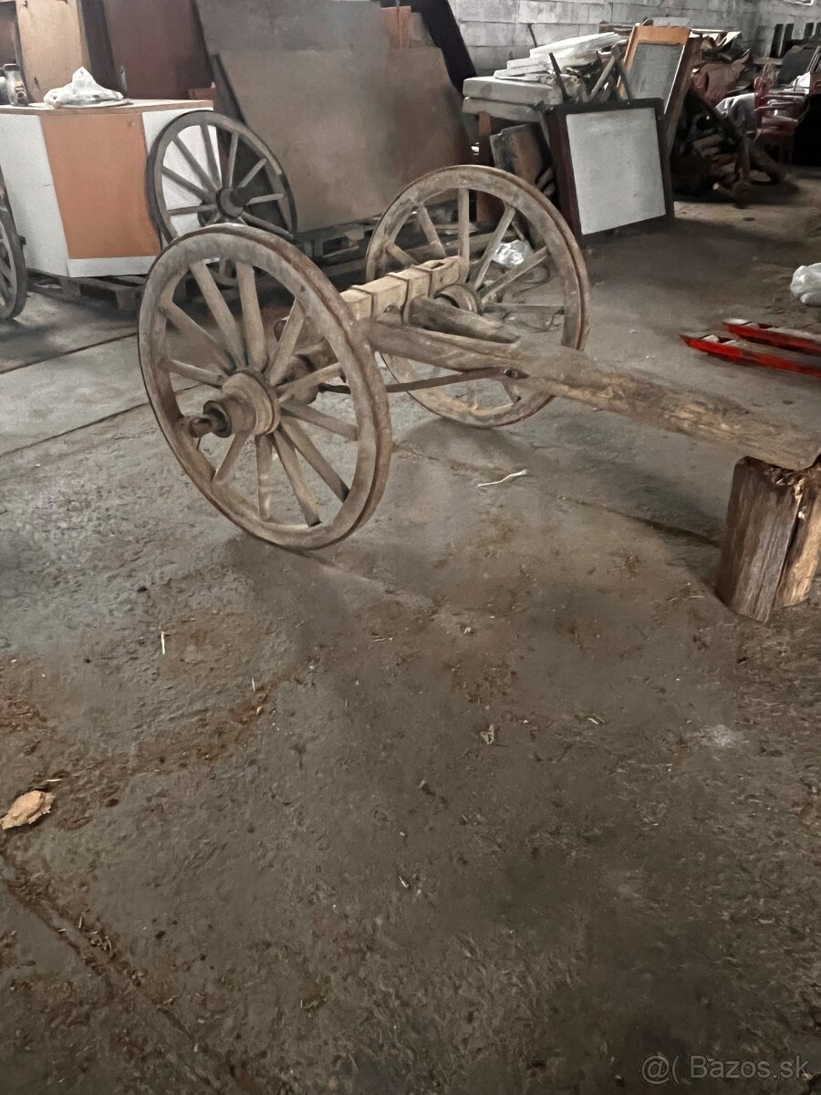 drevená dekorácia voz - 4