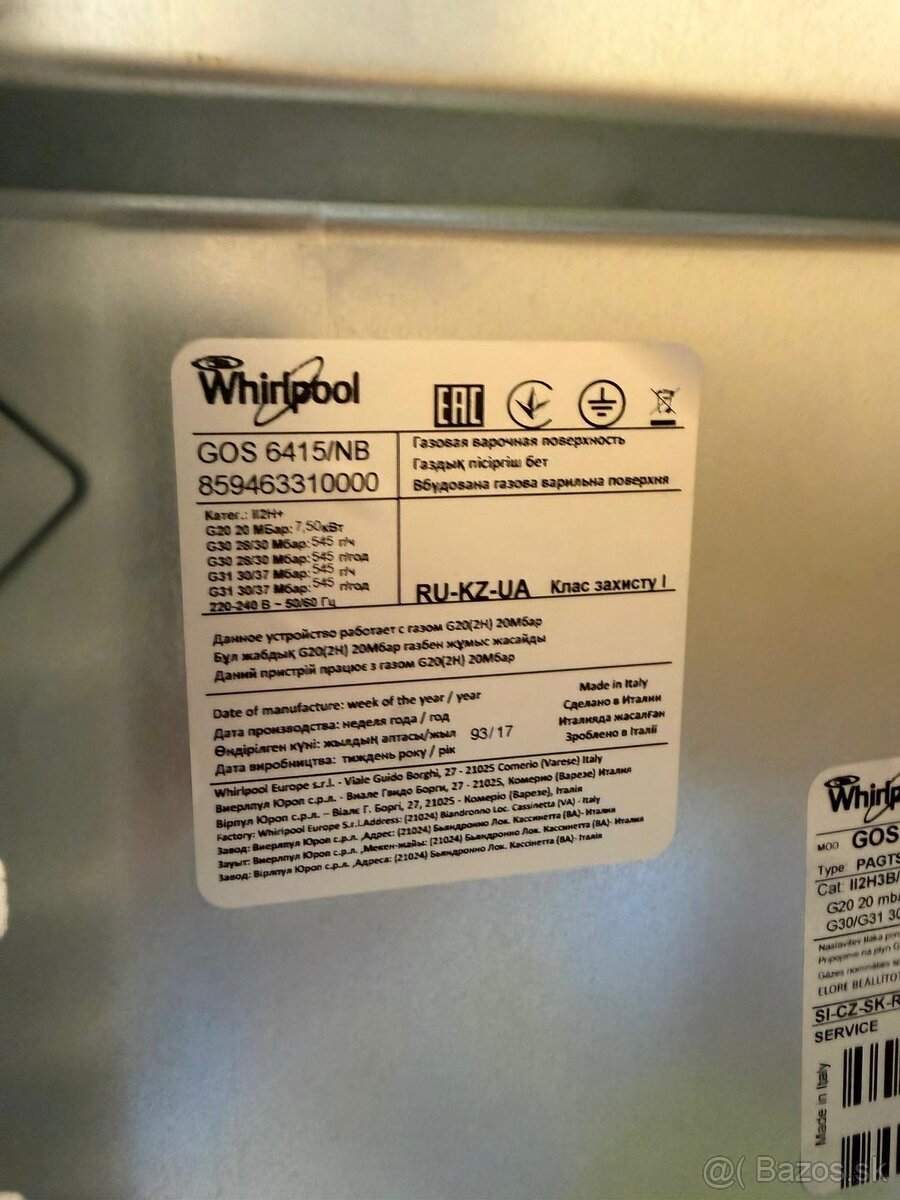 Plynova varna doska Whirpool - 4