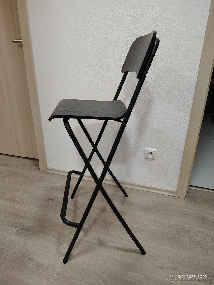 Skladacie barové stoličky 3ks - 4