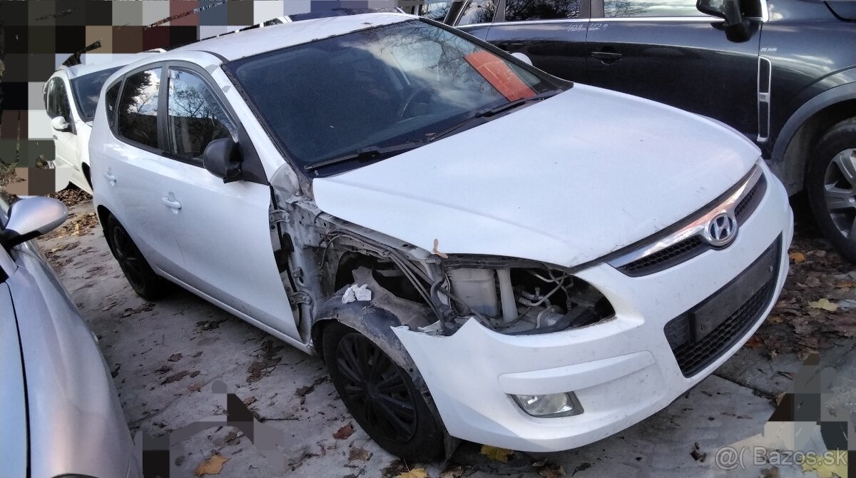 HYUNDAI i30 1.4 2009 predám motor G4FA, NÁRAZNÍK, KAPOTA, ST - 4