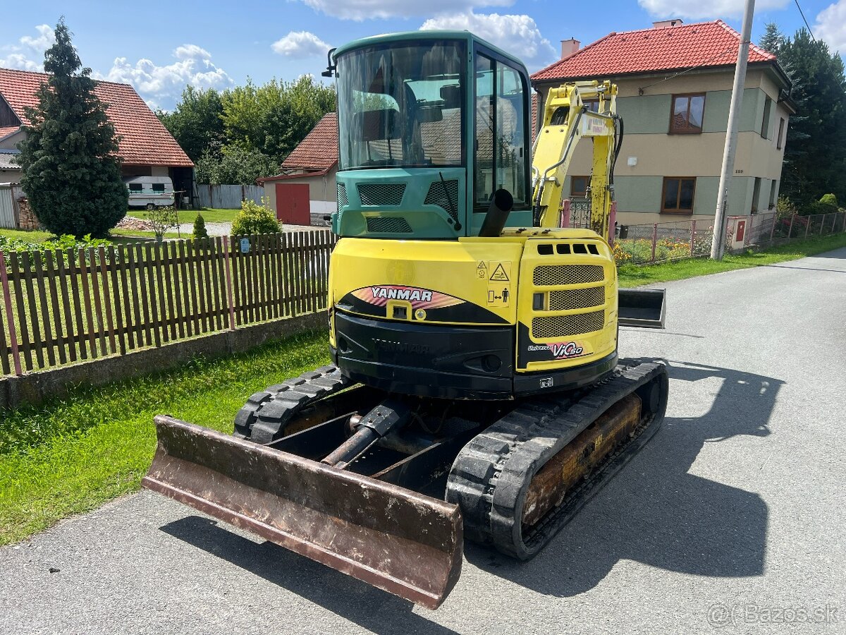 Mini bagr Yanmar VIO 50 bez přesahu zádě - 4