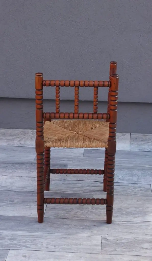 Stolička francúzska starožitná – rohová. - 4