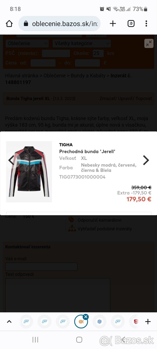 Bunda / moto bunda Tigha jerell XL - 4