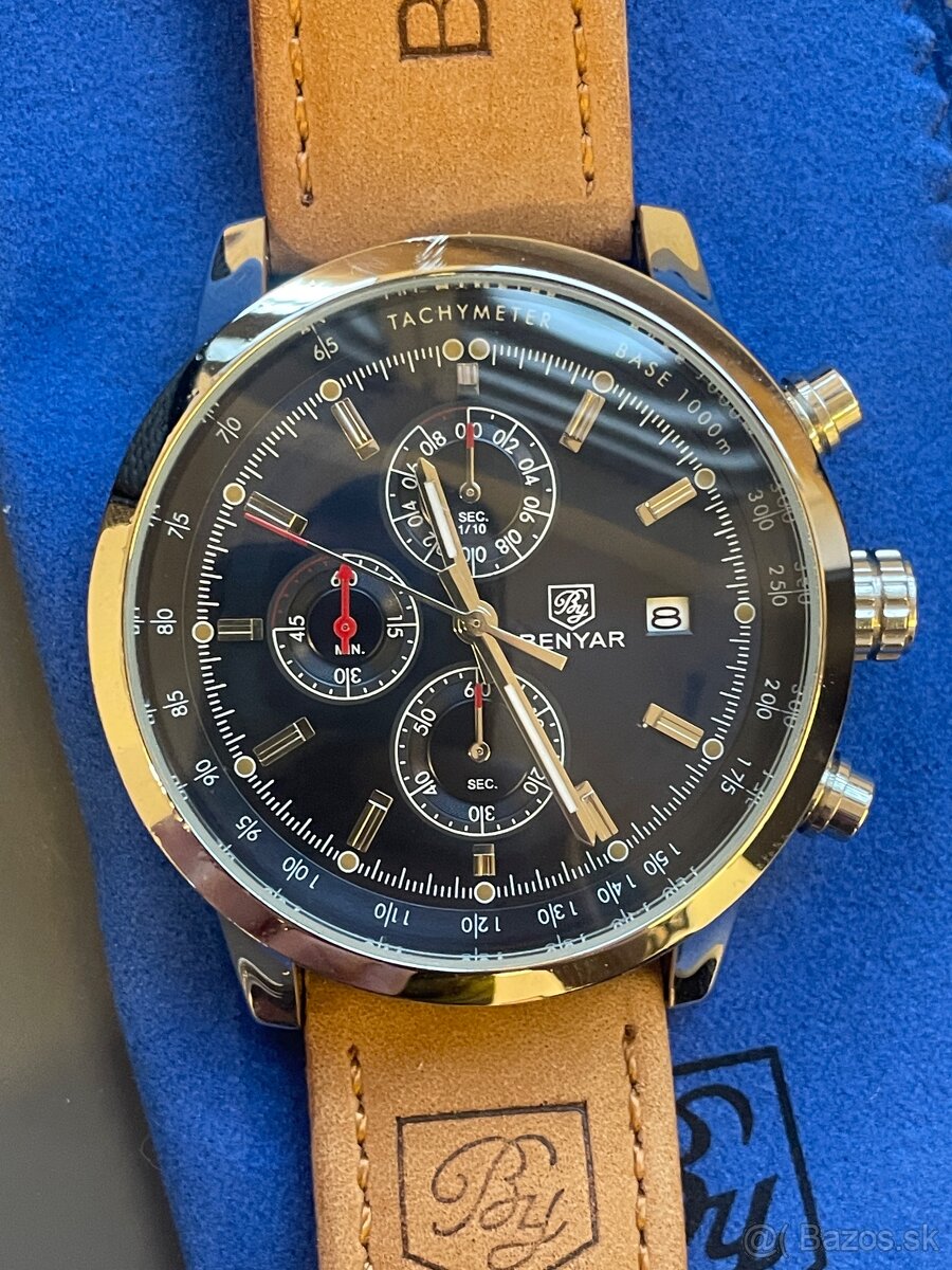 Predám štýlové pánske hodinky BENYAR watch 5102 Style - 4
