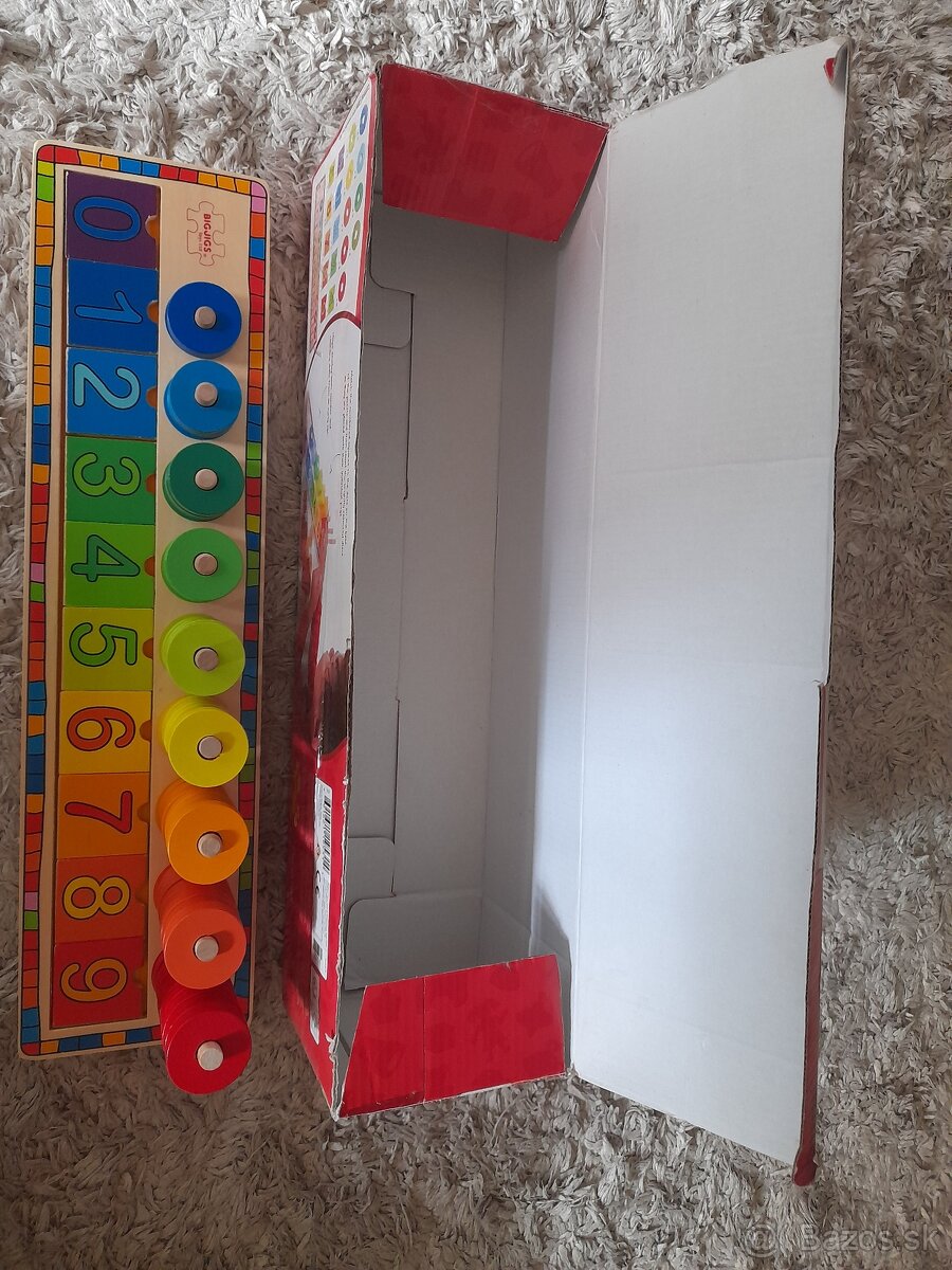 Bigjigs detska drevena vkladacka learn to count - 4