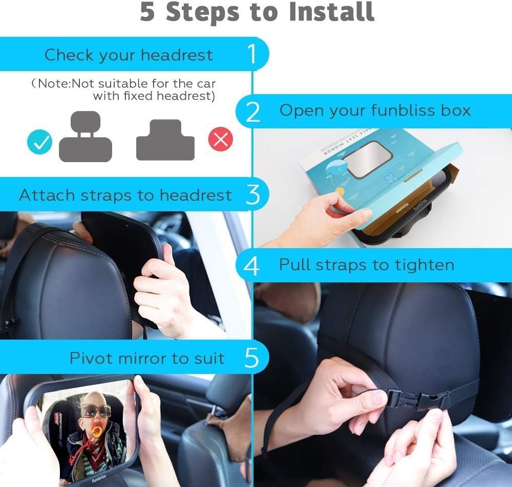 DETSKÉ POZOROVACIE ZRKADLO DO AUTA 30x19cm - 4