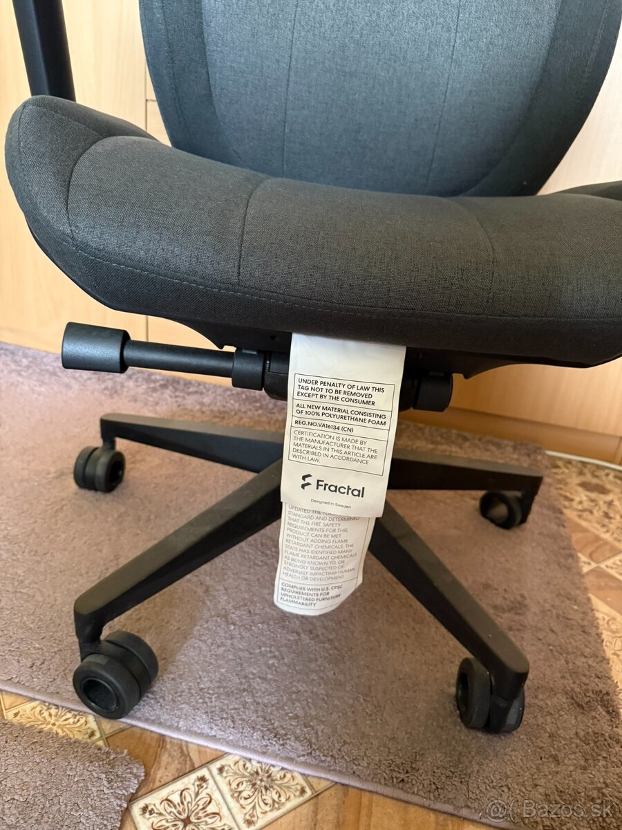 Kancelárske/Herné kreslo Fractal Design Refine Fabric Dark - 4
