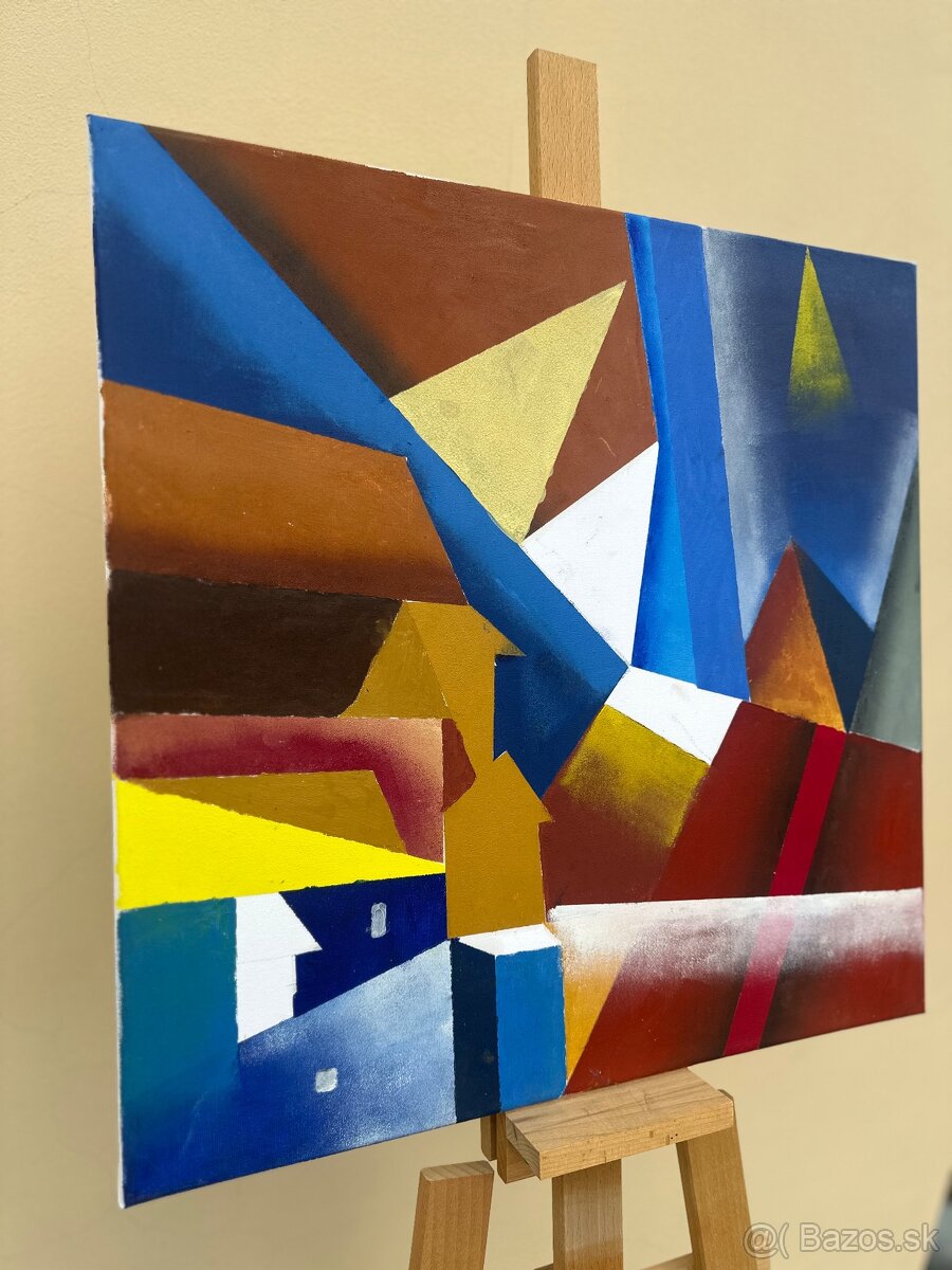 Vlkolínec oľejomaľba moderná - 4