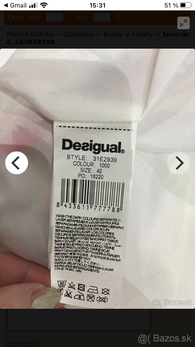 Desigual prechodný kabat - 4
