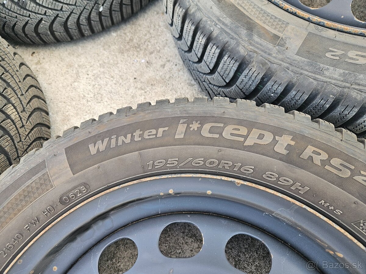 Predám zimnú sadu plecháčov Kamiq 5x100 r16 - 4