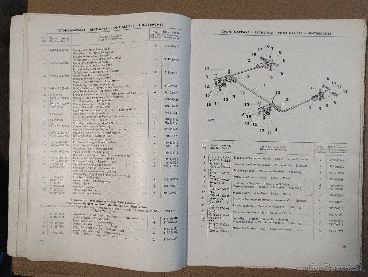 Škoda 100L,návod na obsluhu,katalog ND - 4