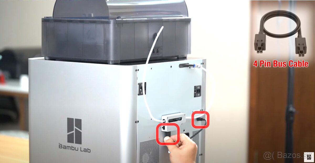 Bambulab 4-pin bus kábel (1m) P1P, P1S, X1C, X1E pre buffer - 4