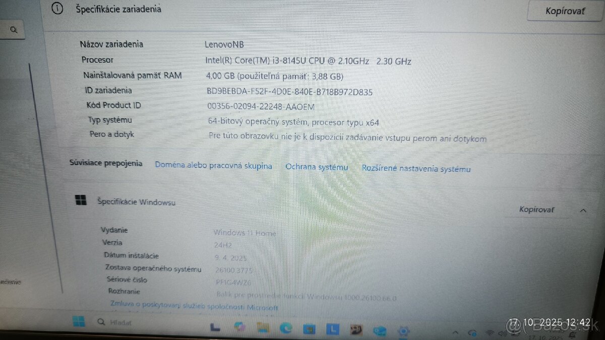 Lenovo IdeaPad S145 i3 - 4