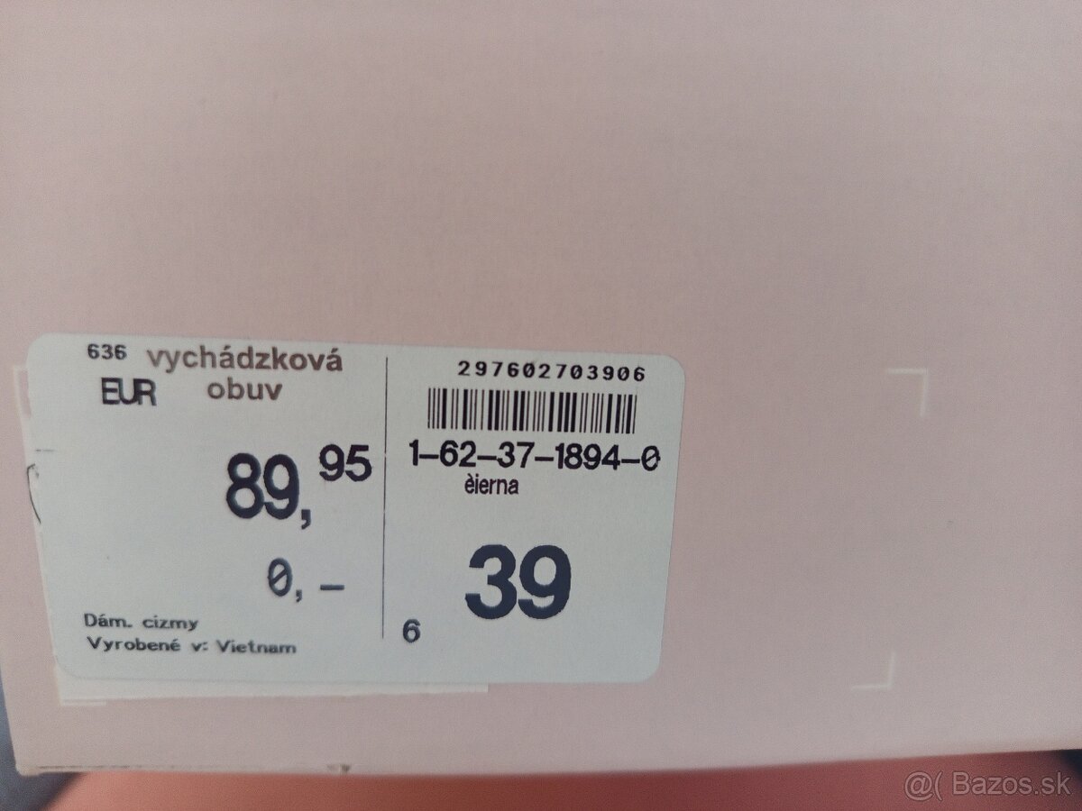 Dámske čižmy Bugatti veľ.39 - 4